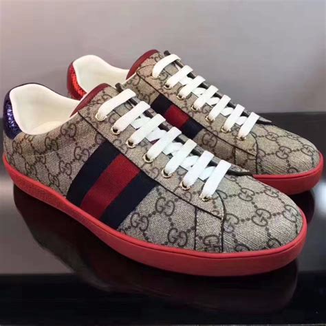 gucci men's ace gg supreme sneakers|Gucci ace sneakers gg print.